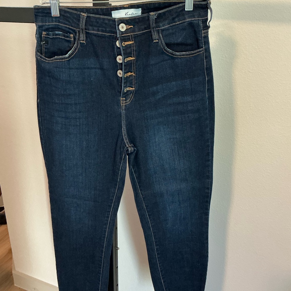 Dark Blue High-Waisted Women Jeans